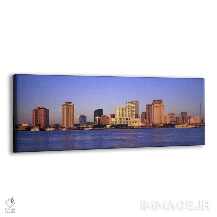 تابلو Skyline, New Orleans, Louisiana, USA,طلوع آفتاب، افق شهر، نیواورلئان، لوئیزیانا، آمریکا اثر پانورامیک ایمجز (استودیو عکاسی عریض) - نمای پرسپکتیو محصول