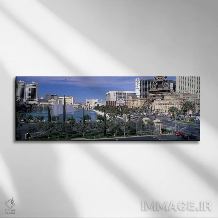 تابلو Las Vegas, Nevada, USA #4,استریپ، لاس وگاس، نوادا، آمریکا (شماره ۴) اثر پانورامیک ایمجز (استودیو عکاسی عریض) - نمای روبهرو روی دیوار