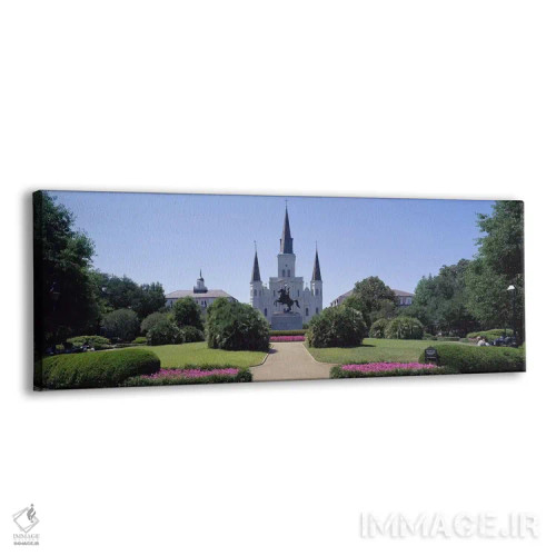 تابلو کلیسای جامع سنت لوئی، میدان جکسون، نیواورلئان، لوئیزیانا، آمریکا اثر پانورامیک ایمجز (استودیو عکاسی عریض) - نمای پرسپکتیو محصول