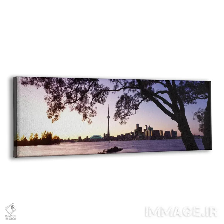 تابلو افق برج CN و اسکایدوم، تورنتو، انتاریو، کانادا اثر پانورامیک ایمجز (استودیو عکاسی عریض) - نمای پرسپکتیو محصول