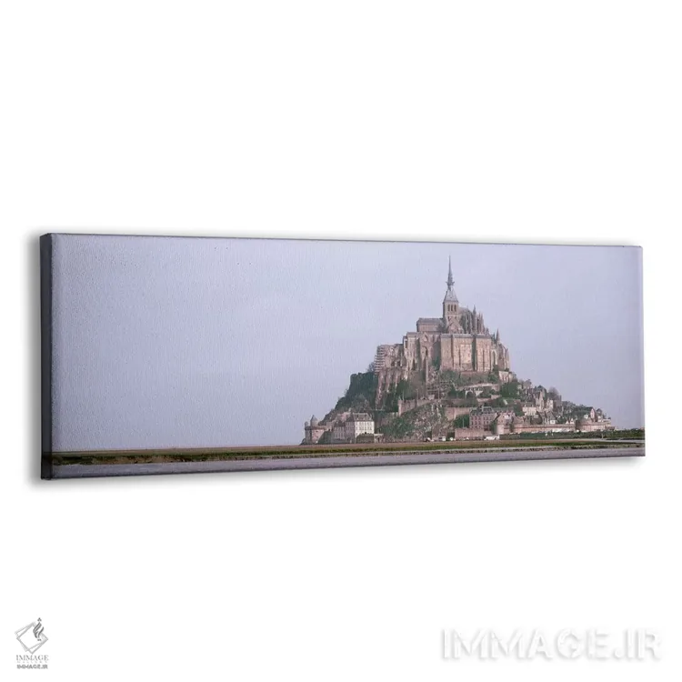 تابلو مون سن میشل، نرماندی، فرانسه اثر پانورامیک ایمجز (استودیو عکاسی عریض) - نمای پرسپکتیو محصول