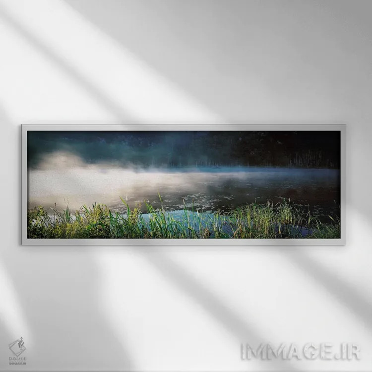 تابلو مه صبحگاهی، پارک ملی آکادیا، مین، آمریکا اثر پانورامیک ایمجز (استودیو عکاسی عریض) - نمای قابدار سفید