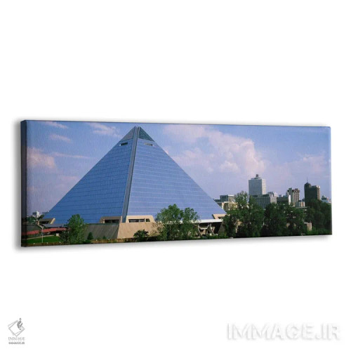 تابلو Memphis, The Pyramid,آمریکا، تنسی، ممفیس، ساختمان پیرامید اثر پانورامیک ایمجز (استودیو عکاسی عریض) - نمای پرسپکتیو محصول