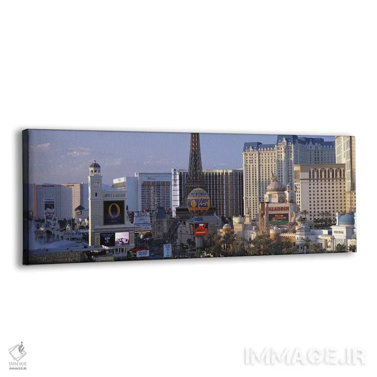 تابلو ناحیه استریپ لاسوگاس، نوادا (۲) اثر پانورامیک ایمجز (استودیو عکاسی عریض) - نمای پرسپکتیو محصول
