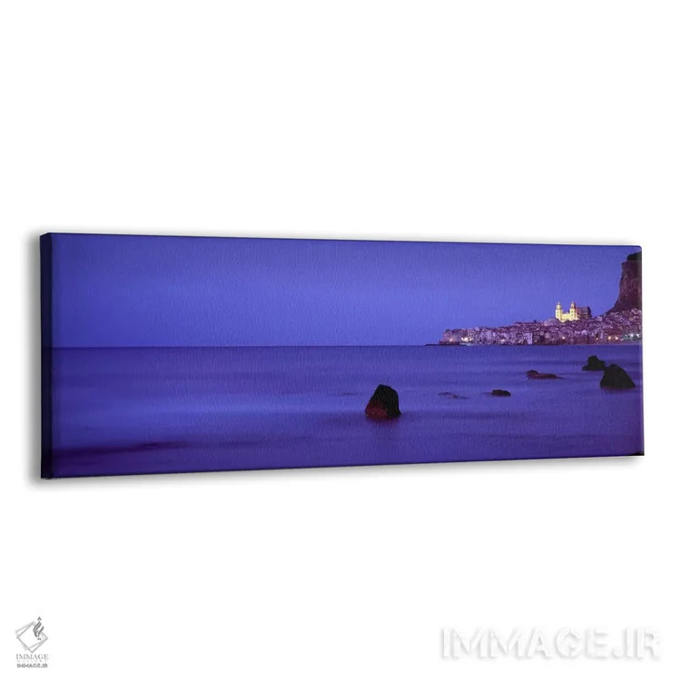 تابلو Palermo, Sicily, Italy,نمای دور از چفالو در غروب، پالرمو، سیسیل، ایتالیا اثر پانورامیک ایمجز (استودیو عکاسی عریض) - نمای پرسپکتیو محصول