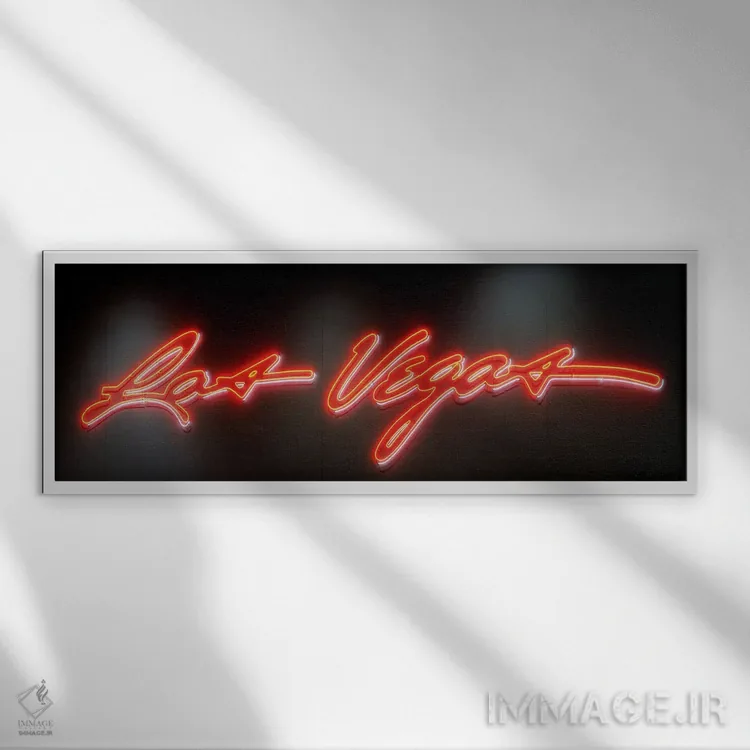تابلو Nevada, USA,تابلوی لاسوگاس، مرکز همایش لاسوگاس، نوادا، ایالات متحده آمریکا اثر پانورامیک ایمجز (استودیو عکاسی عریض) - نمای قابدار سفید