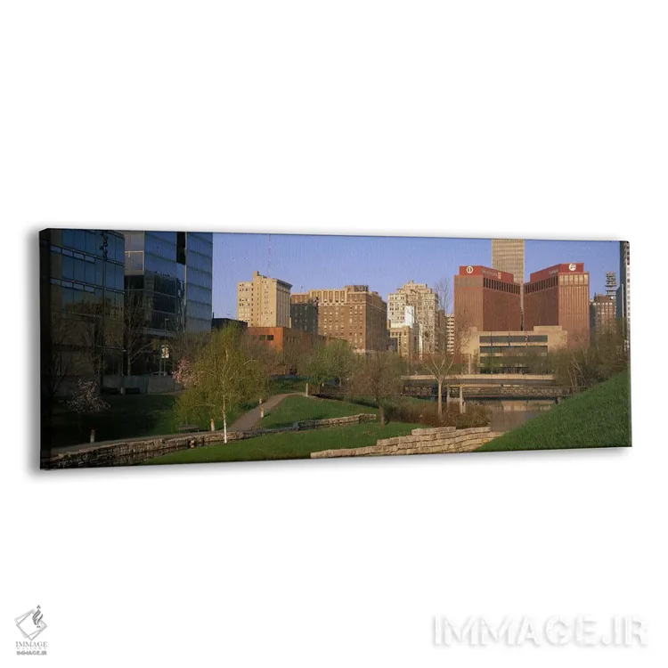 تابلو مرکز شهر اوماها، نبراسکا اثر پانورامیک ایمجز (استودیو عکاسی عریض) - نمای پرسپکتیو محصول