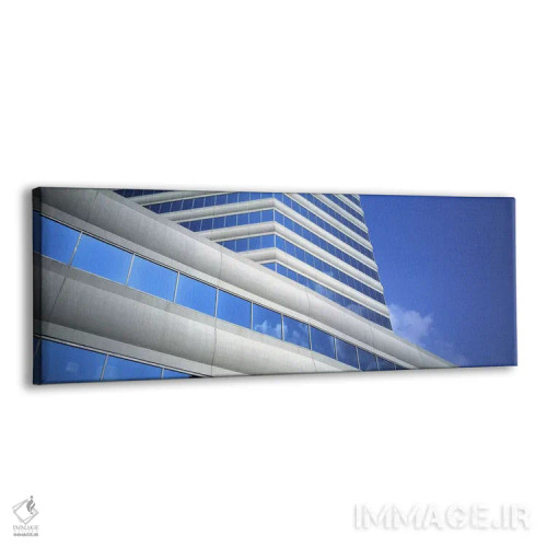 تابلو Dallas, Texas, USA,نمای پایین به بالای ساختمان اداری، دالاس، تگزاس، ایالات متحده آمریکا اثر پانورامیک ایمجز (استودیو عکاسی عریض) - نمای پرسپکتیو محصول