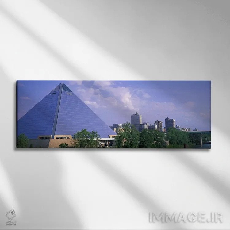 تابلو هرم ممفیس، تنسی اثر پانورامیک ایمجز (استودیو عکاسی عریض) - نمای روبهرو روی دیوار