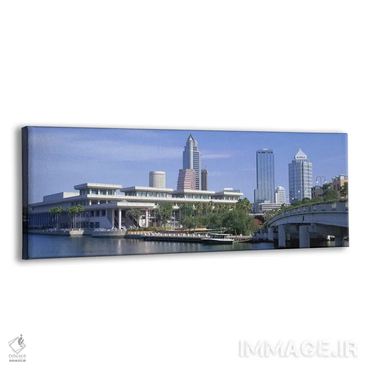 تابلو Skyline, Tampa, Florida, USA,مرکز همایش تامپا و نمای افق شهر، تامپا، فلوریدا، ایالات متحده آمریکا اثر پانورامیک ایمجز (استودیو عکاسی عریض) - نمای پرسپکتیو محصول