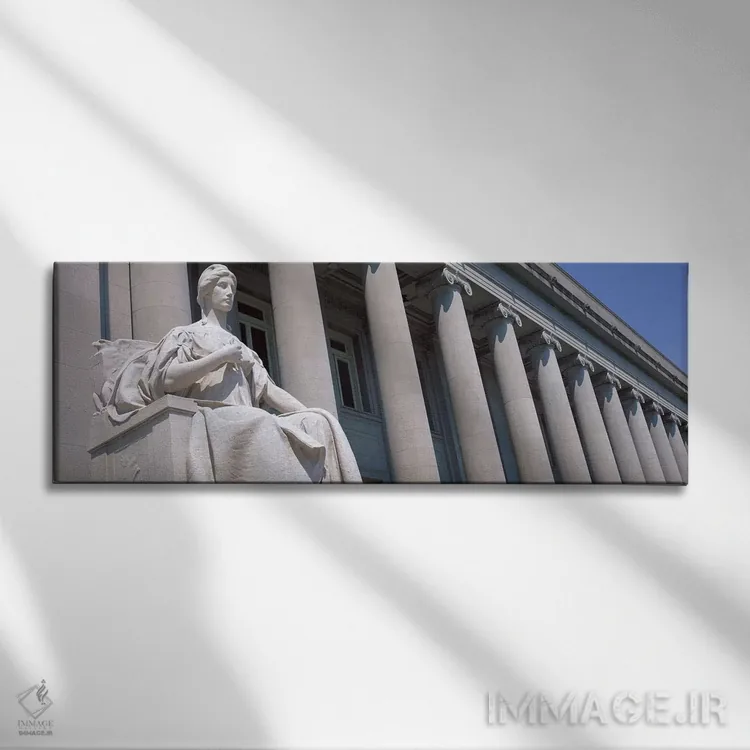 تابلو دادگاه شلبی کانتی، ممفیس، تنسی اثر پانورامیک ایمجز (استودیو عکاسی عریض) - نمای روبهرو روی دیوار