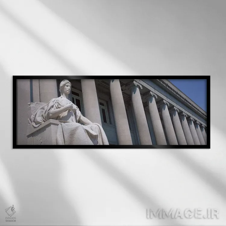 تابلو دادگاه شلبی کانتی، ممفیس، تنسی اثر پانورامیک ایمجز (استودیو عکاسی عریض) - نمای قابدار مشکی