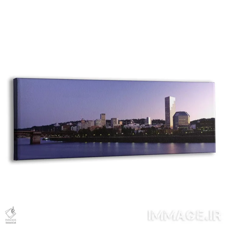 تابلو Portland, Oregon, USA #2,ساختمان‌های کنار آب، پورتلند، اورگان، ایالات متحده آمریکا (۲) اثر پانورامیک ایمجز (استودیو عکاسی عریض) - نمای پرسپکتیو محصول