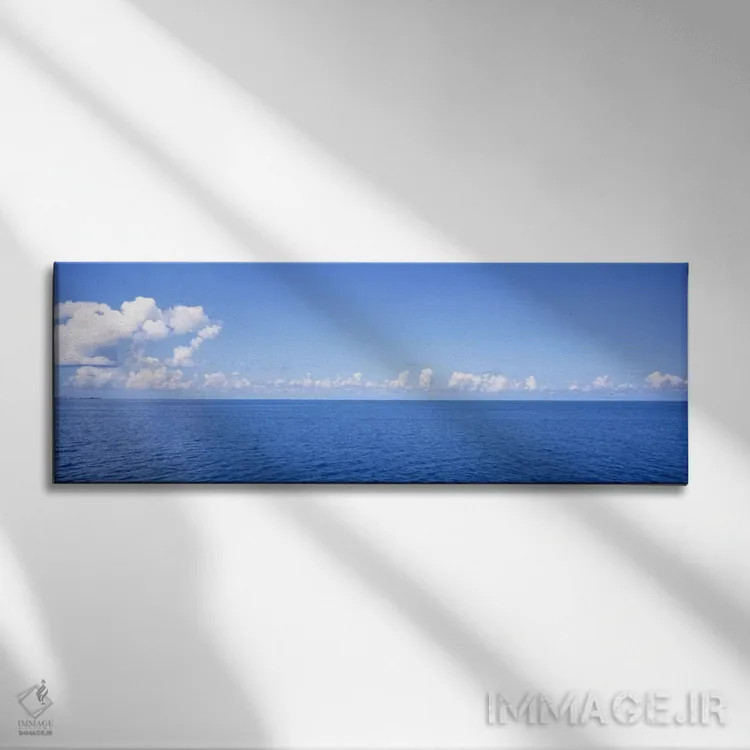 تابلو Atlantic Ocean, Bermuda,چشمانداز دریایی ابری، اقیانوس اطلس، برمودا اثر پانورامیک ایمجز (استودیو عکاسی عریض) - نمای روبهرو روی دیوار