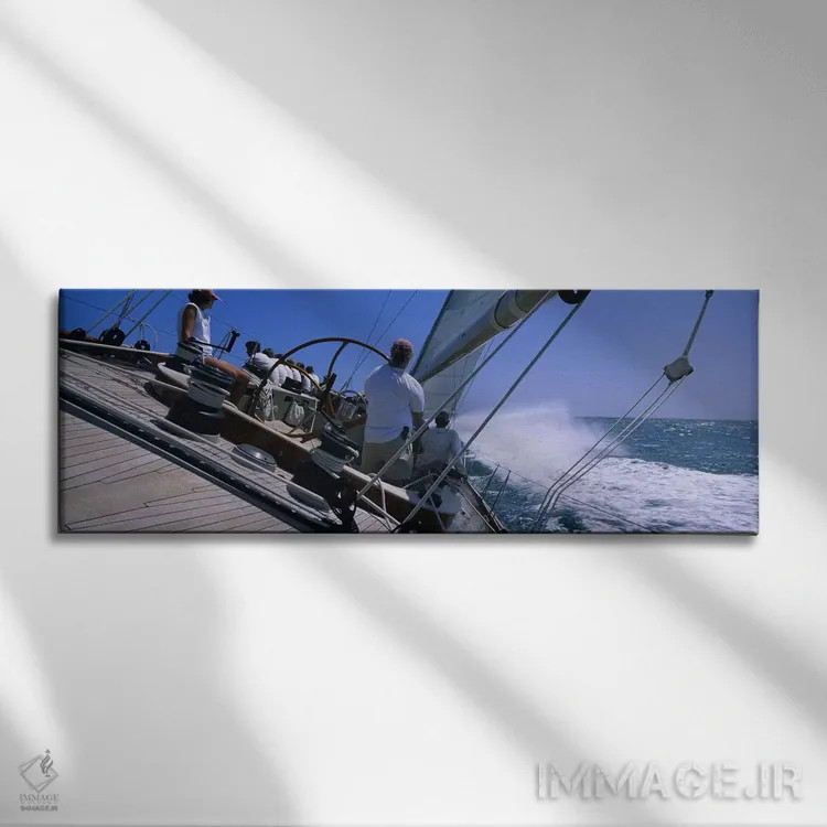 تابلو گروهی از افراد در حال مسابقه با قایق بادبانی، گرانادا اثر پانورامیک ایمجز (استودیو عکاسی عریض) - نمای روبهرو روی دیوار