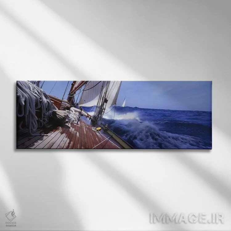 تابلو مسابقه قایق تفریحی (یات) اثر پانورامیک ایمجز (استودیو عکاسی عریض) - نمای روبهرو روی دیوار