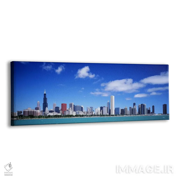 تابلو Chicago, Illinois, USA,نمای شهری شیکاگو، ایلینوی، ایالات متحده آمریکا اثر پانورامیک ایمجز (استودیو عکاسی عریض) - نمای پرسپکتیو محصول