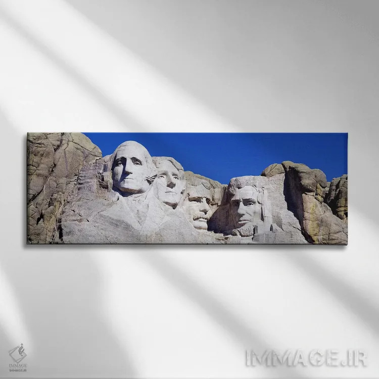 تابلو Pennington County, South Dakota, USA,یادبود ملی کوه راشمور، شهرستان پنینگتون، داکوتای جنوبی، ایالات متحده آمریکا اثر پانورامیک ایمجز (استودیو عکاسی عریض) - نمای روبهرو روی دیوار