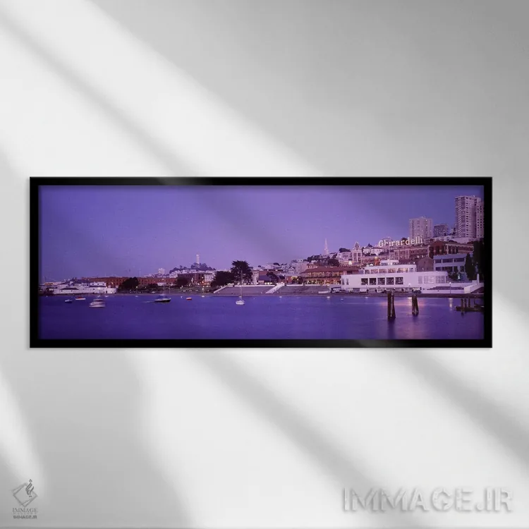 تابلو San Francisco, California, USA,میدان گیراردلی، سانفرانسیسکو، کالیفرنیا، ایالات متحده آمریکا اثر پانورامیک ایمجز (استودیو عکاسی عریض) - نمای قابدار مشکی