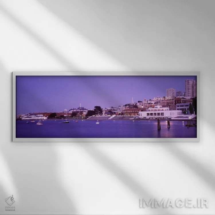 تابلو San Francisco, California, USA,میدان گیراردلی، سانفرانسیسکو، کالیفرنیا، ایالات متحده آمریکا اثر پانورامیک ایمجز (استودیو عکاسی عریض) - نمای قابدار سفید