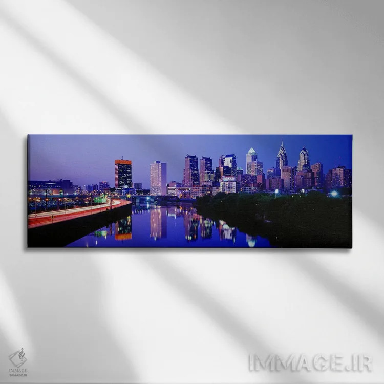 تابلو Pennsylvania, USA,فیلادلفیا، پنسیلوانیا، ایالات متحده آمریکا اثر پانورامیک ایمجز (استودیو عکاسی عریض) - نمای روبهرو روی دیوار