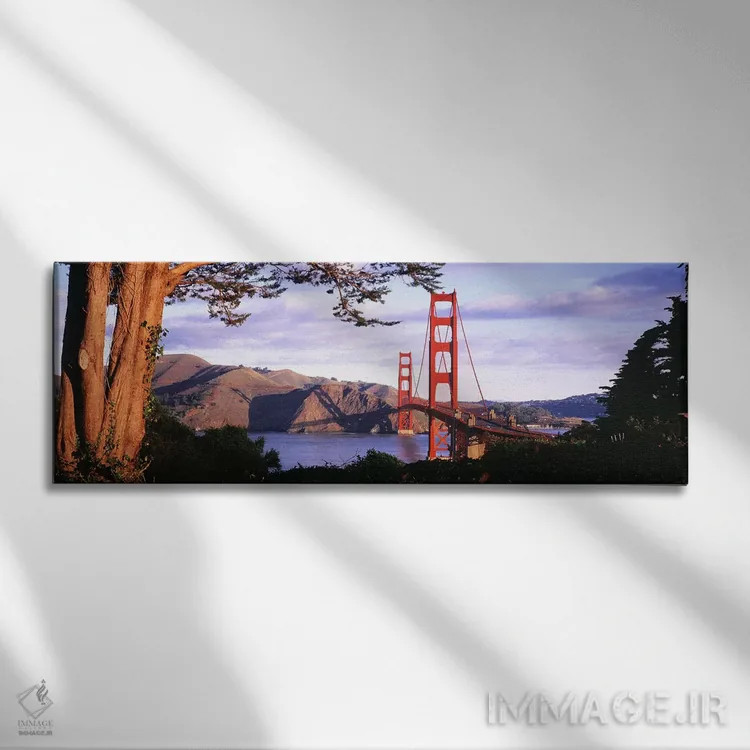 تابلو San Francisco, California, USA #2,پل گلدن گیت، سانفرانسیسکو، کالیفرنیا، ایالات متحده آمریکا (۲) اثر پانورامیک ایمجز (استودیو عکاسی عریض) - نمای روبهرو روی دیوار