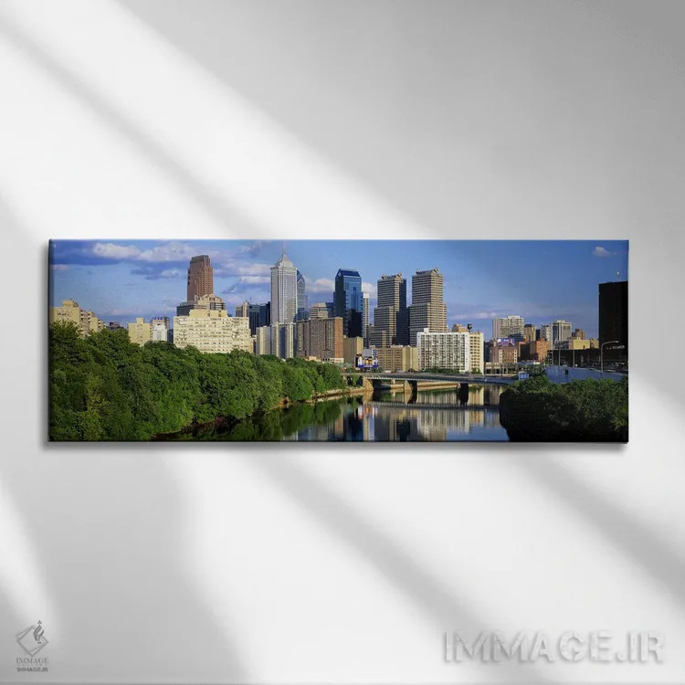 تابلو Pennsylvania, USA #3,فیلادلفیا، پنسیلوانیا، ایالات متحده آمریکا (۳) اثر پانورامیک ایمجز (استودیو عکاسی عریض) - نمای روبهرو روی دیوار