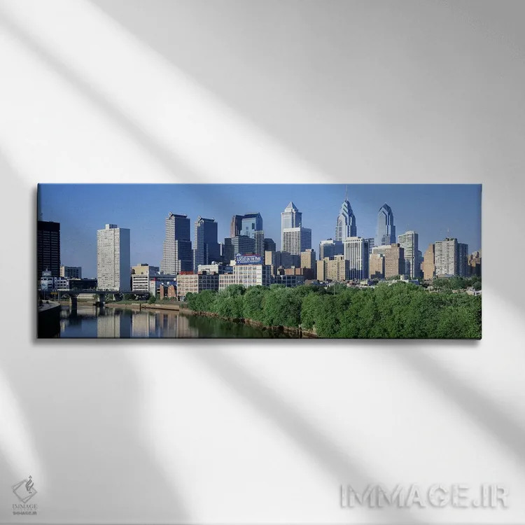 تابلو Pennsylvania, USA #2,فیلادلفیا، پنسیلوانیا، ایالات متحده آمریکا (۲) اثر پانورامیک ایمجز (استودیو عکاسی عریض) - نمای روبهرو روی دیوار