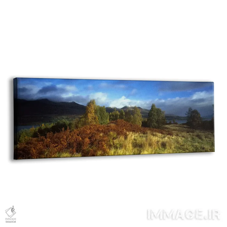تابلو Near Loch Tay, Highlands, Scotland, United Kingdom,چشمانداز پاییزی آرام، نزدیک دریاچه تی، ارتفاعات اسکاتلند، بریتانیا اثر پانورامیک ایمجز (استودیو عکاسی عریض) - نمای پرسپکتیو محصول