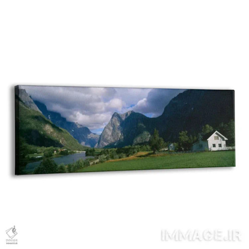 تابلو Norway,چشمانداز ابری در دره کوهستانی، نروژ اثر پانورامیک ایمجز (استودیو عکاسی عریض) - نمای پرسپکتیو محصول