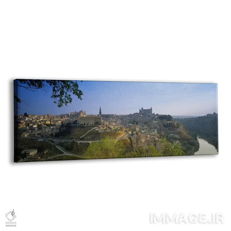 تابلو Toledo, Spain,نمای هوایی از شهر قدیمی تولدو، اسپانیا اثر پانورامیک ایمجز (استودیو عکاسی عریض) - نمای پرسپکتیو محصول