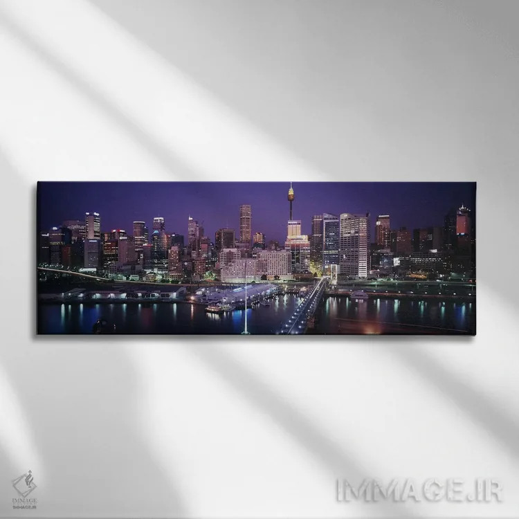 تابلو Sydney, Australia,نمایی از بخشی از افق مرکز شهر سیدنی، استرالیا اثر پانورامیک ایمجز (استودیو عکاسی عریض) - نمای روبهرو روی دیوار