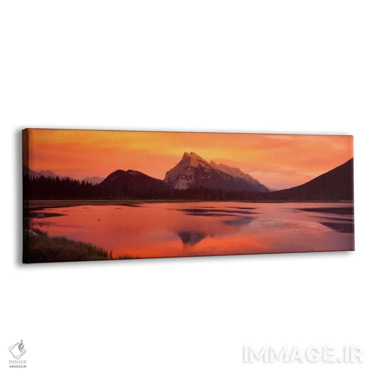 تابلو کوه راندل و دریاچههای ورمیلیون، پارک ملی بنف، آلبرتا، کانادا اثر پانورامیک ایمجز (استودیو عکاسی عریض) - نمای پرسپکتیو محصول