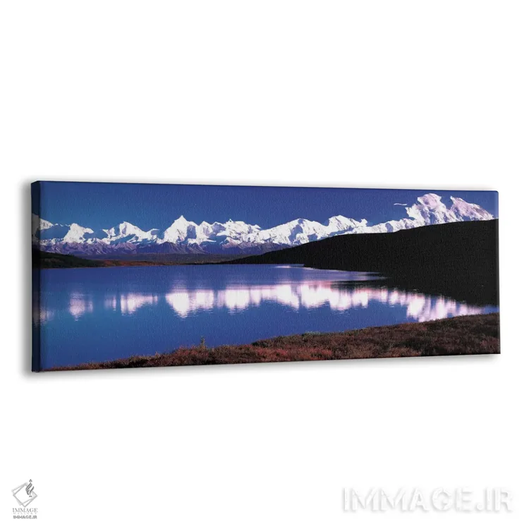 تابلو کوه مککینلی و دریاچه واندر، پارک ملی دنالی، آلاسکا، ایالات متحده آمریکا اثر پانورامیک ایمجز (استودیو عکاسی عریض) - نمای پرسپکتیو محصول