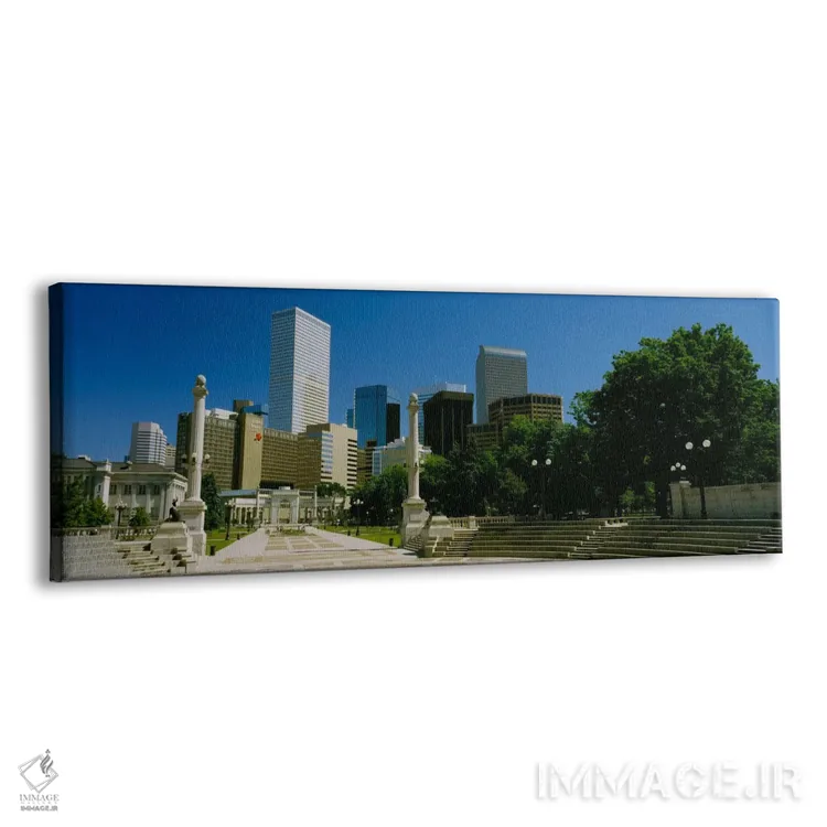 تابلو Denver, Colorado, USA #2,ساختمانها در یک شهر، دنور، کلرادو، آمریکا (۲) اثر پانورامیک ایمجز (استودیو عکاسی عریض) - نمای پرسپکتیو محصول