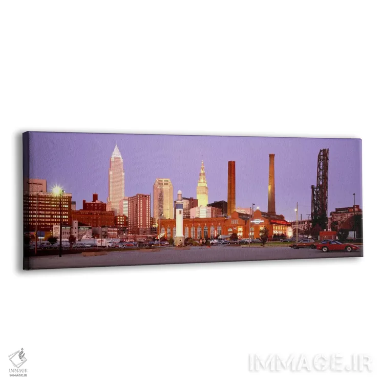 تابلو Cleveland, Ohio, USA,خط افق، کلیولند، اوهایو، آمریکا اثر پانورامیک ایمجز (استودیو عکاسی عریض) - نمای پرسپکتیو محصول