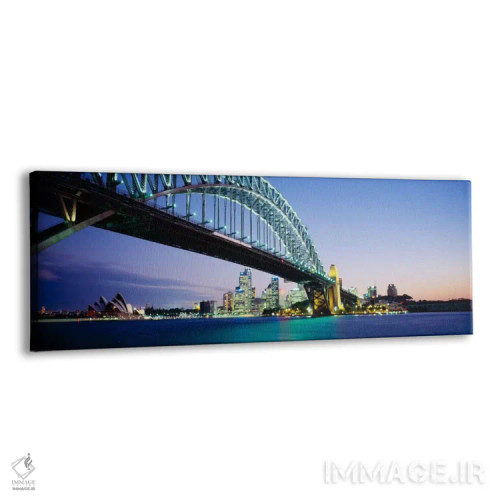 تابلو Sydney Harbor Bridge, Sydney, New South Wales, Australia,نمای زاویه پایین از یک پل، پل بندر سیدنی، سیدنی، نیو ساوت ولز، استرالیا اثر پانورامیک ایمجز (استودیو عکاسی عریض) - نمای پرسپکتیو محصول