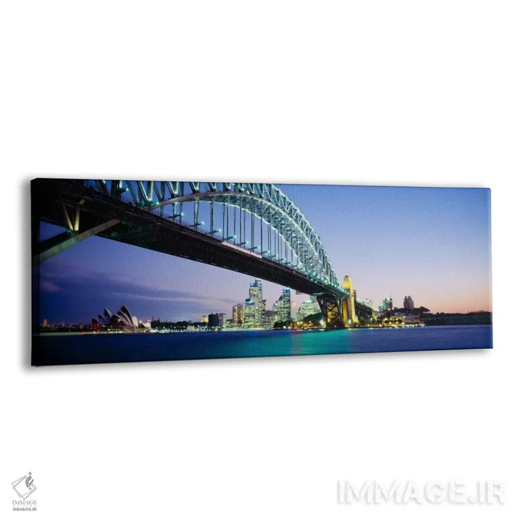 تابلو Sydney Harbor Bridge, Sydney, New South Wales, Australia,نمای زاویه پایین از یک پل، پل بندر سیدنی، سیدنی، نیو ساوت ولز، استرالیا اثر پانورامیک ایمجز (استودیو عکاسی عریض) - نمای پرسپکتیو محصول