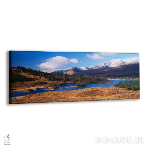 تابلو Argyll and Bute, Scotland, United Kingdom,منظره دامنه کوه با نمای دریاچه توللا، آرگیل و بیوت، اسکاتلند، بریتانیا اثر پانورامیک ایمجز (استودیو عکاسی عریض) - نمای پرسپکتیو محصول