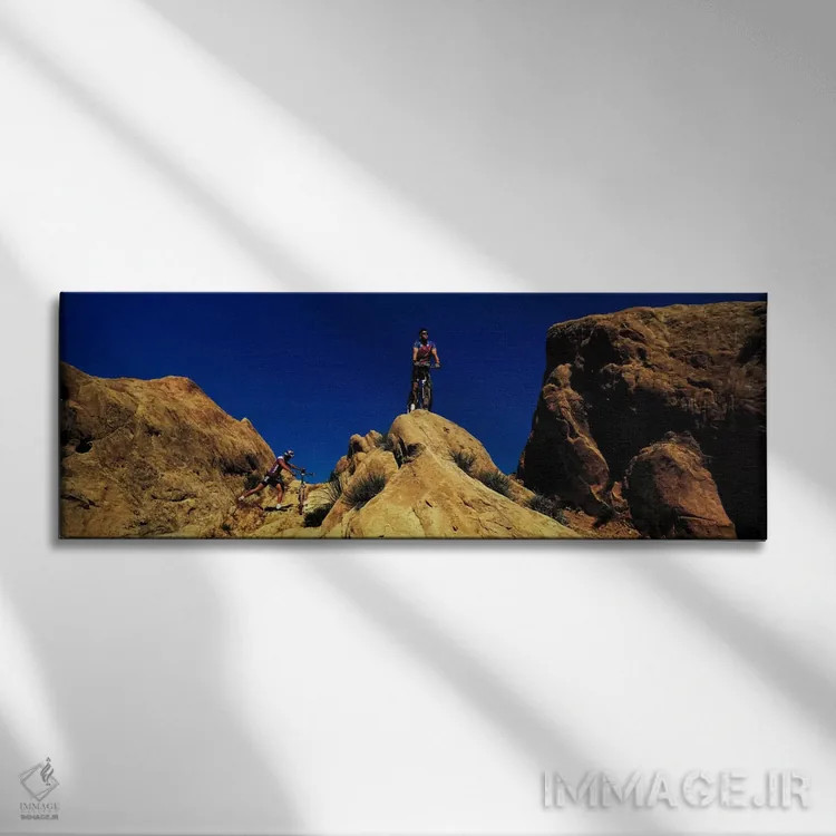 تابلو دوچرخهسواران کوهستان، کالیفرنیا، آمریکا اثر پانورامیک ایمجز (استودیو عکاسی عریض) - نمای روبهرو روی دیوار