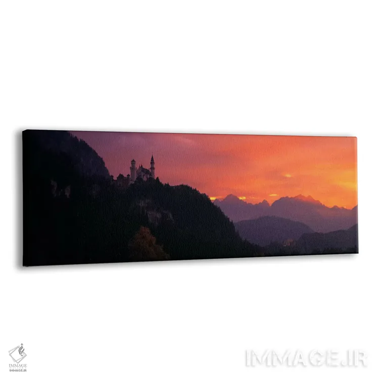 تابلو کاخ نویشوانشتاین، باواریا، آلمان اثر پانورامیک ایمجز (استودیو عکاسی عریض) - نمای پرسپکتیو محصول
