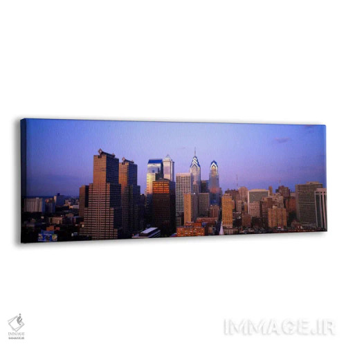 تابلو Philadelphia, Pennsylvania, USA #3,آسمانخراشها در شهر، فیلادلفیا، پنسیلوانیا، ایالات متحده آمریکا (شماره ۳) اثر پانورامیک ایمجز (استودیو عکاسی عریض) - نمای پرسپکتیو محصول