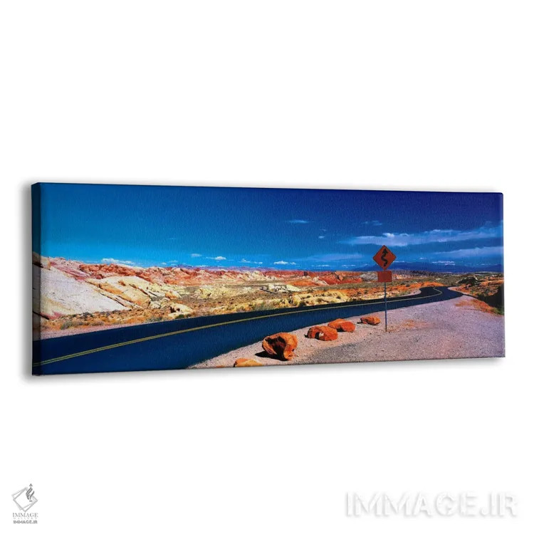 تابلو جاده، پارک ایالتی ولی آو فایر، اورتون، نوادا اثر پانورامیک ایمجز (استودیو عکاسی عریض) - نمای پرسپکتیو محصول