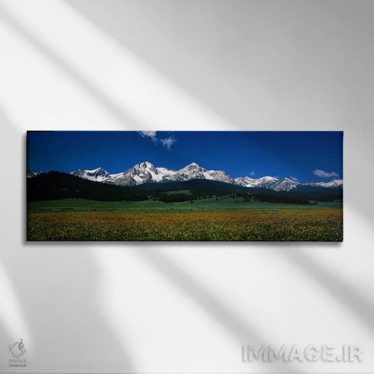 تابلو رشتهکوه ساوتوث، استنلی، آیداهو، ایالات متحده اثر پانورامیک ایمجز (استودیو عکاسی عریض) - نمای روبهرو روی دیوار