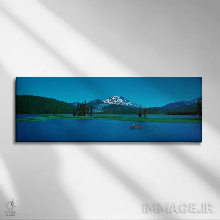 تابلو قایقسواری دریاچه اسپارکس توسط جنوبسیستر، اورگان، ایالات متحده آمریکا (جنوبسیستر: نام کوه/قله) اثر پانورامیک ایمجز (استودیو عکاسی عریض) - نمای روبهرو روی دیوار