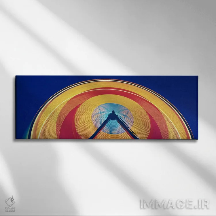 تابلو چرخ و فلک در جشنواره گل رز، پورتلند، اورگان، ایالات متحده آمریکا اثر پانورامیک ایمجز (استودیو عکاسی عریض) - نمای روبهرو روی دیوار