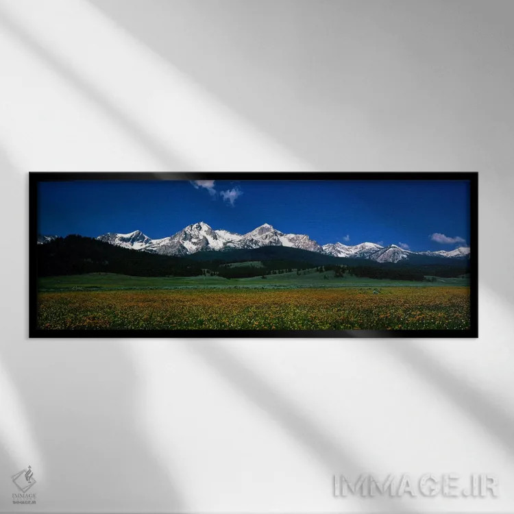 تابلو رشتهکوه ساوتوث، استنلی، آیداهو، ایالات متحده اثر پانورامیک ایمجز (استودیو عکاسی عریض) - نمای قابدار مشکی