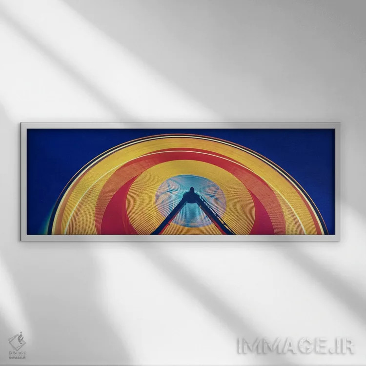 تابلو چرخ و فلک در جشنواره گل رز، پورتلند، اورگان، ایالات متحده آمریکا اثر پانورامیک ایمجز (استودیو عکاسی عریض) - نمای قابدار سفید