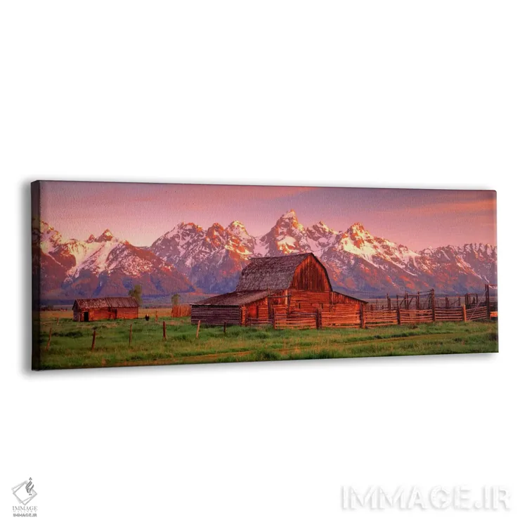 تابلو انبار پارک ملی گرند تیتون، وایومینگ، آمریکا اثر پانورامیک ایمجز (استودیو عکاسی عریض) - نمای پرسپکتیو محصول