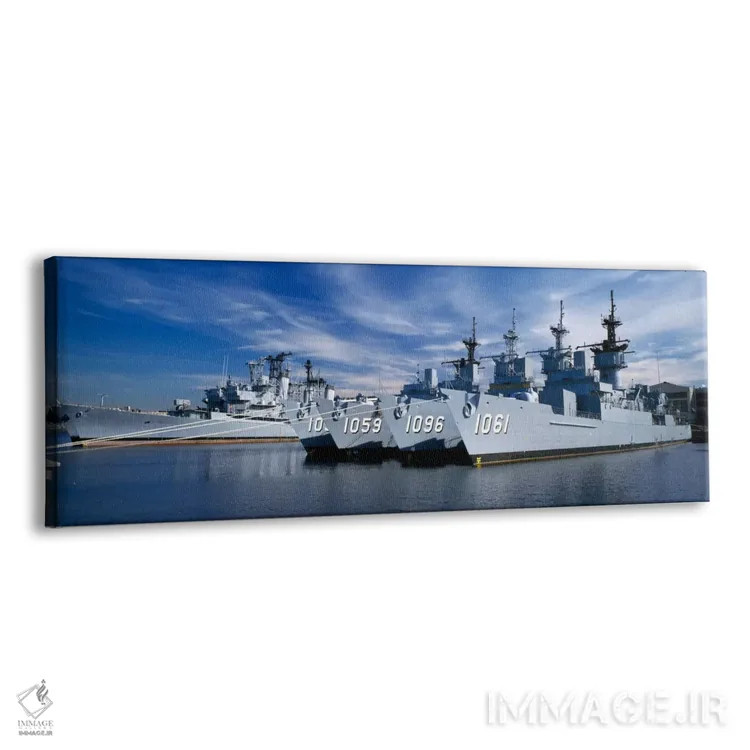 تابلو Philadelphia, Philadelphia County, Pennsylvania, USA,ناوهای جنگی در پایگاه دریایی، فیلادلفیا، پنسیلوانیا، آمریکا اثر پانورامیک ایمجز (استودیو عکاسی عریض) - نمای پرسپکتیو محصول